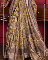 Sunehri Baag – Handblock Multani Print Saree in Liva Fabric