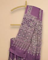 Rajmau – Ajrakh Modal Silk Saree