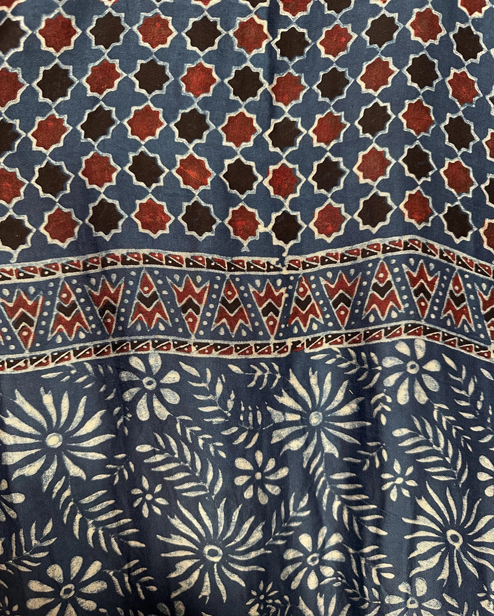 Neelantarini – Ajrakh Modal Silk Saree