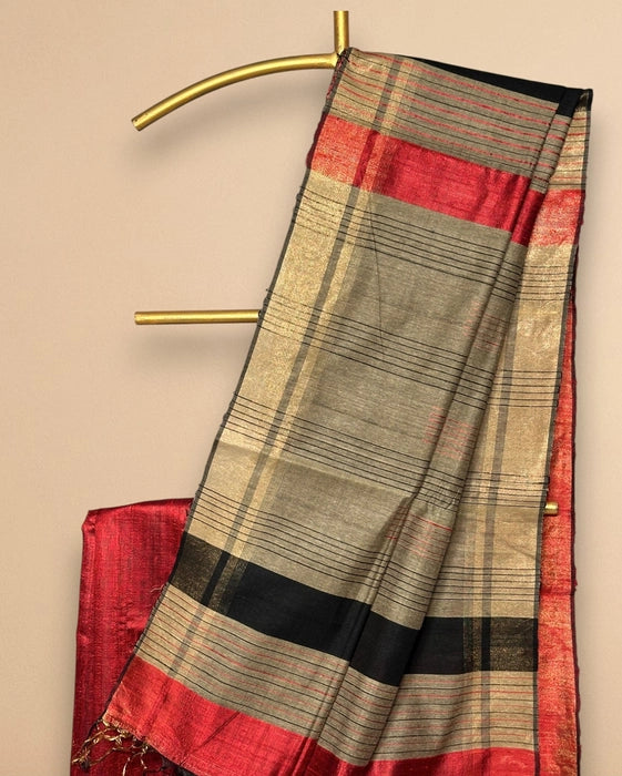 Saanjh Raag – Raw Silk Saree