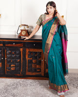 Tejasvi – Handloom Mercerized Cotton Banarasi Saree