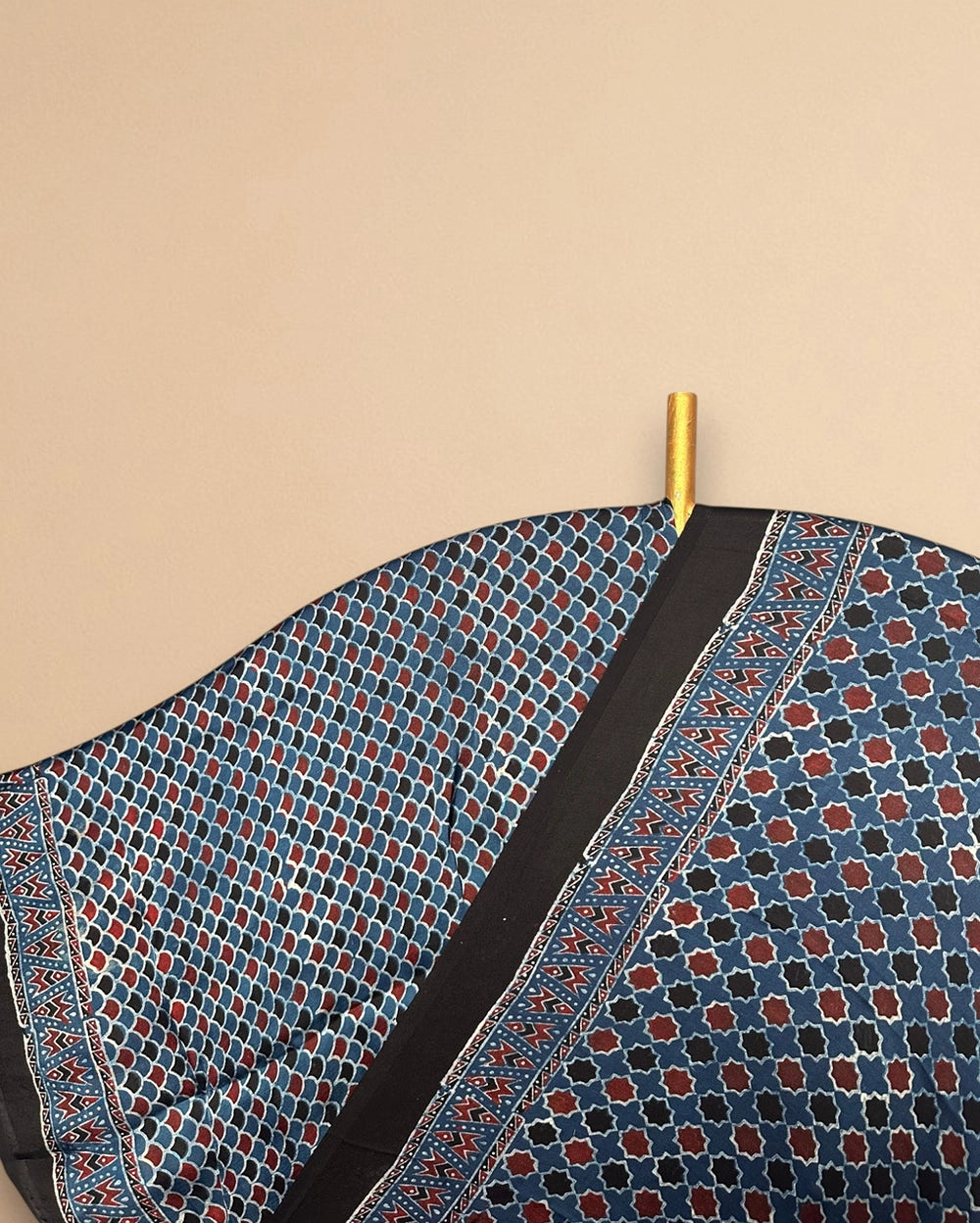 Neelantarini – Ajrakh Modal Silk Saree