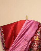 Aangan Rang Alpona Batik Saree