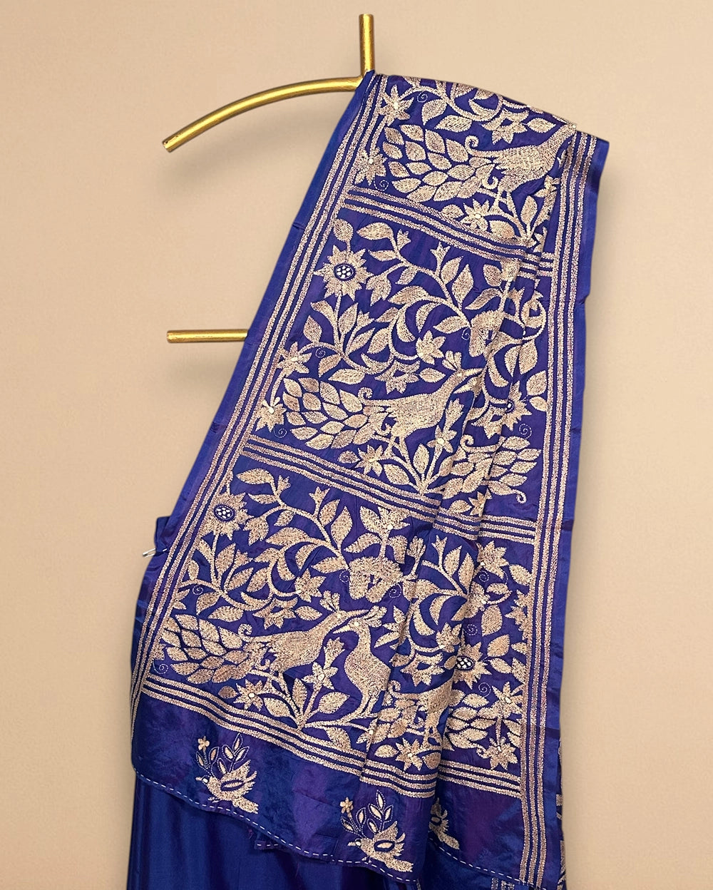 Neelkamal – Semi Kantha Silk Saree