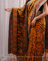 Kesar Bagh – Pashmina Design Silk-Blend Saree with Stole