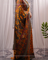 Kesar Bagh – Pashmina Design Silk-Blend Saree with Stole