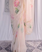 Padma Lehar – Hand-Embellished Chiffon Saree