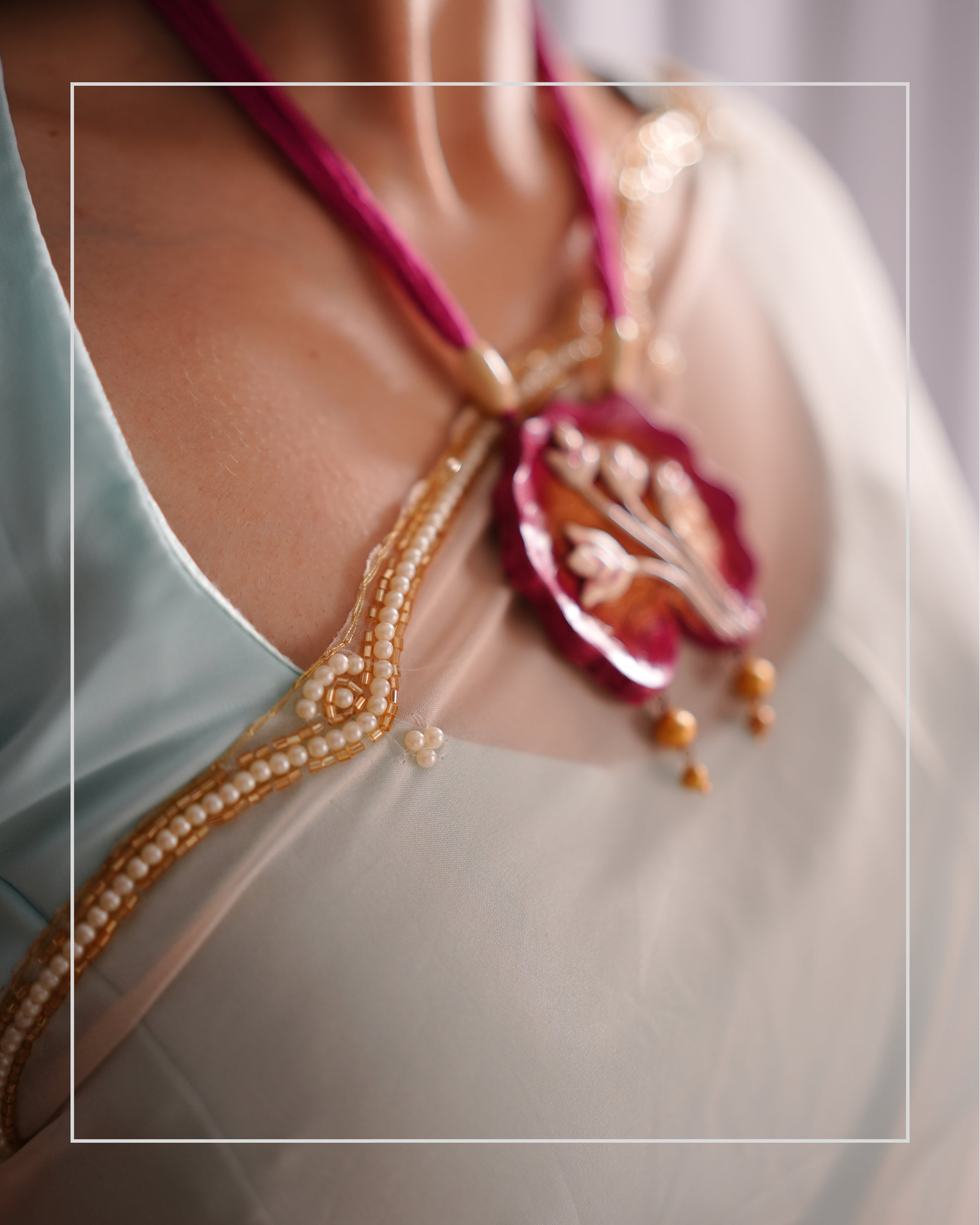 Padma Lehar – Hand-Embellished Chiffon Saree