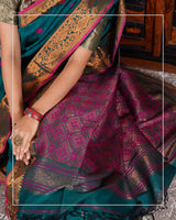 Tejasvi – Handloom Mercerized Cotton Banarasi Saree
