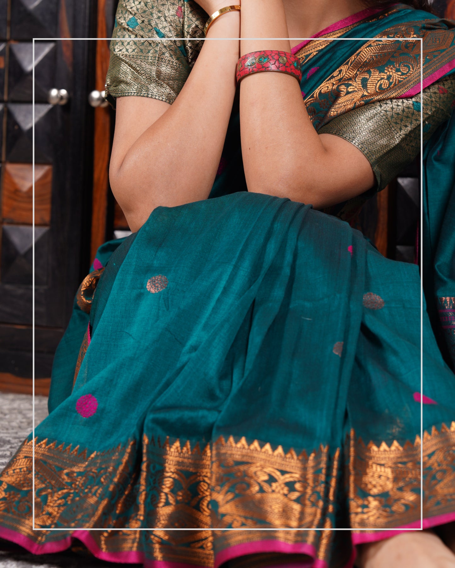 Tejasvi – Handloom Mercerized Cotton Banarasi Saree