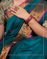 Tejasvi – Handloom Mercerized Cotton Banarasi Saree
