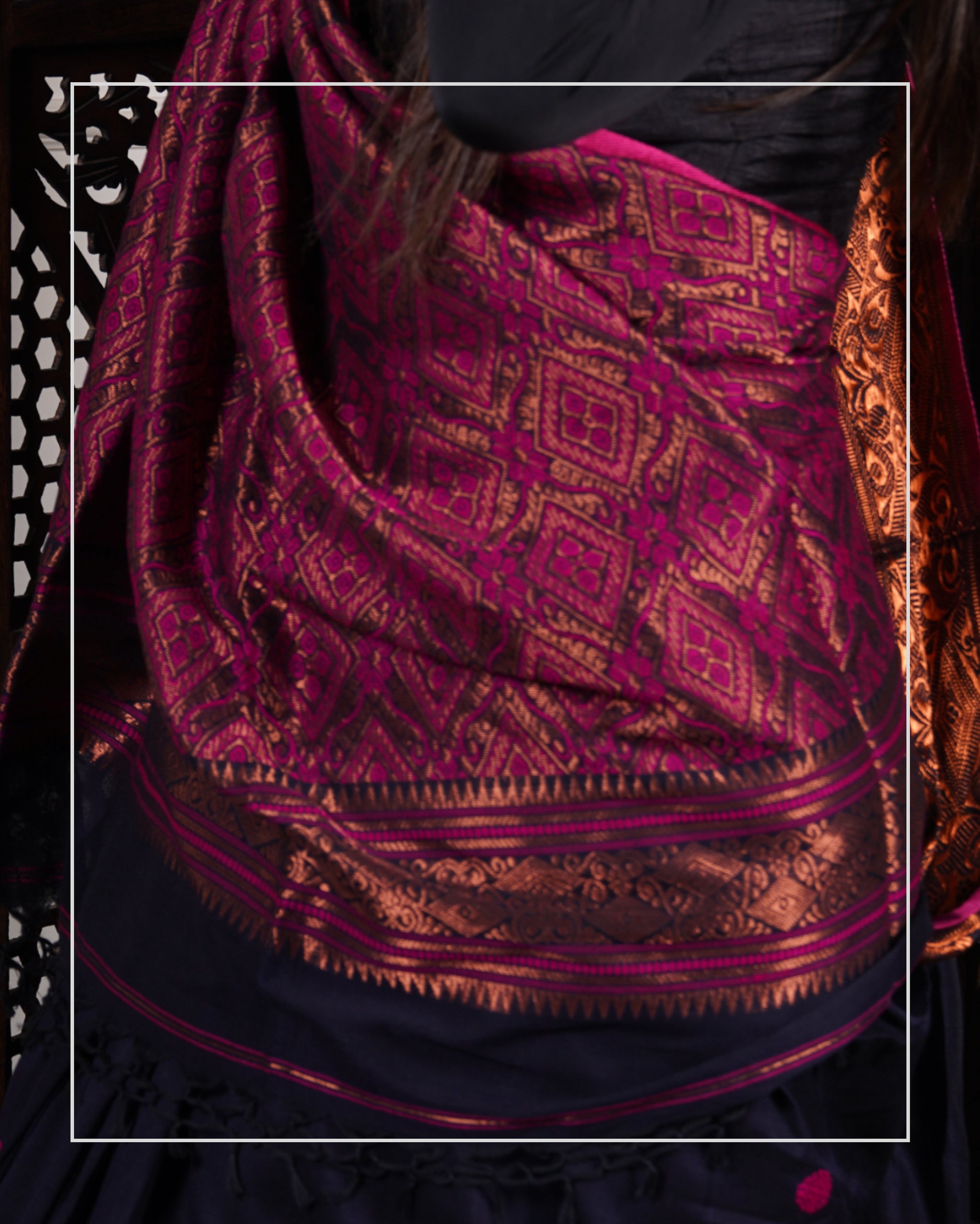 Neelanjana – Handloom Mercerized Cotton Banarasi Saree