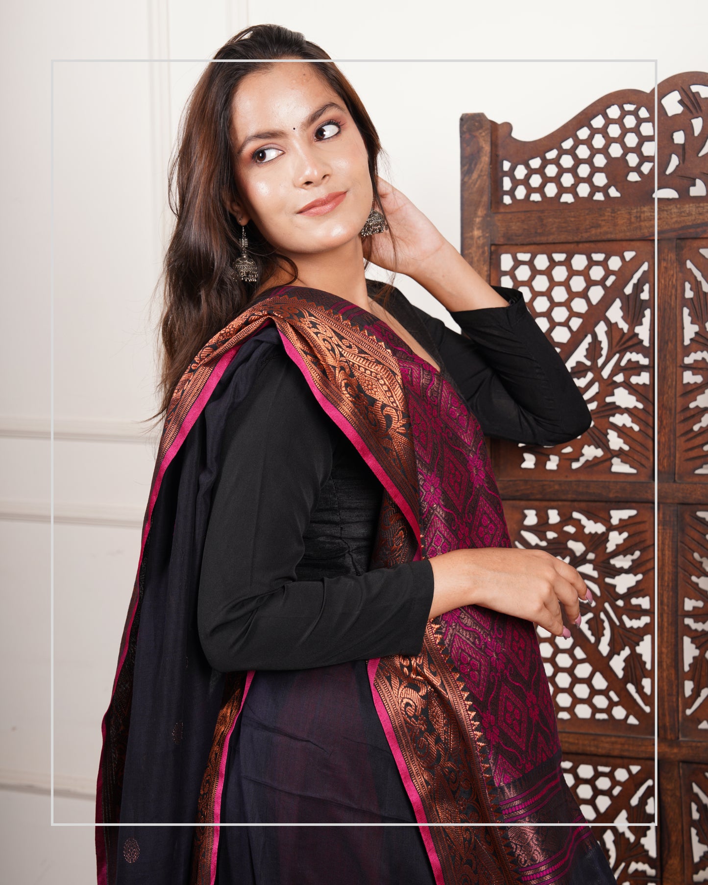 Neelanjana – Handloom Mercerized Cotton Banarasi Saree