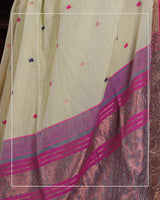 Aarohi – Handloom Mercerized Cotton Banarasi Saree