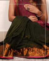 Harit Tara – Handloom Mercerized Cotton Banarasi Saree