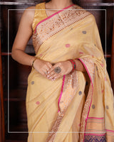 Kanak Dhara – Handloom Mercerized Cotton Banarasi Saree