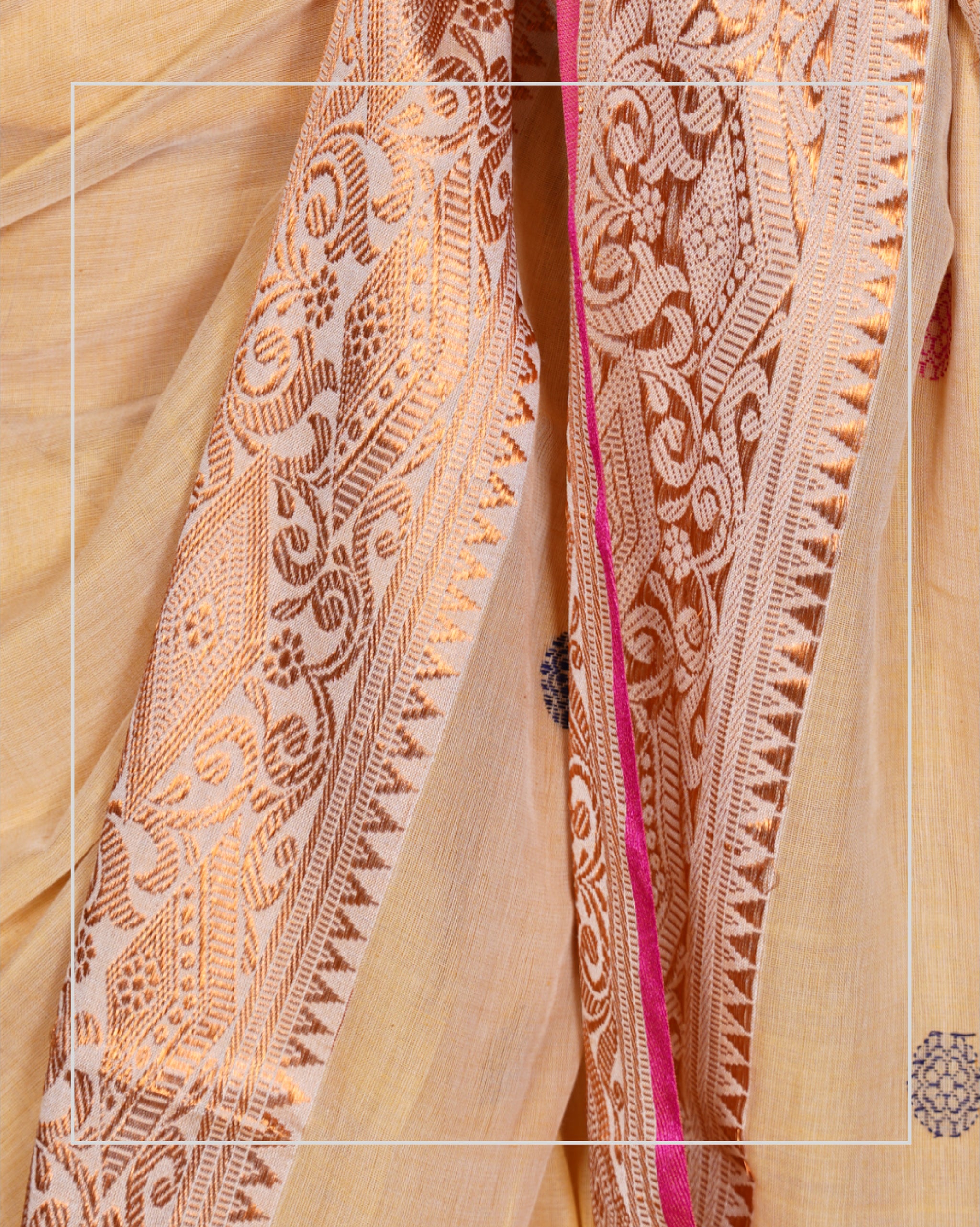 Kanak Dhara – Handloom Mercerized Cotton Banarasi Saree