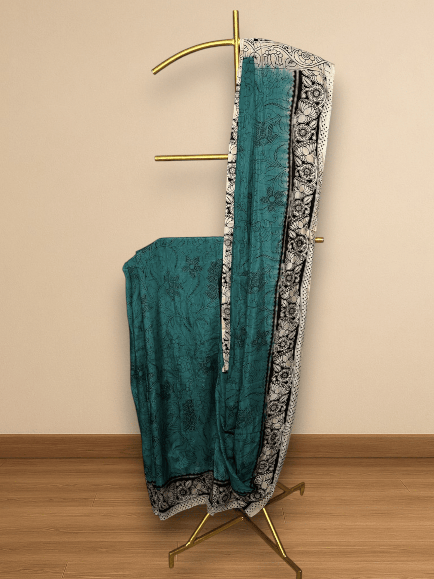 Shyaamalika – Kalamkari Soft Silk - Ethlore