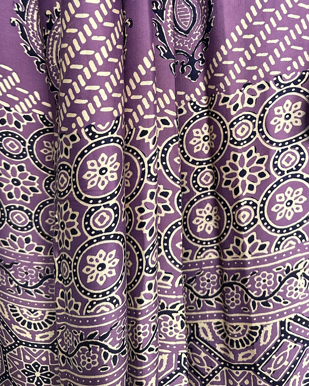 Rajmau – Ajrakh Modal Silk Saree