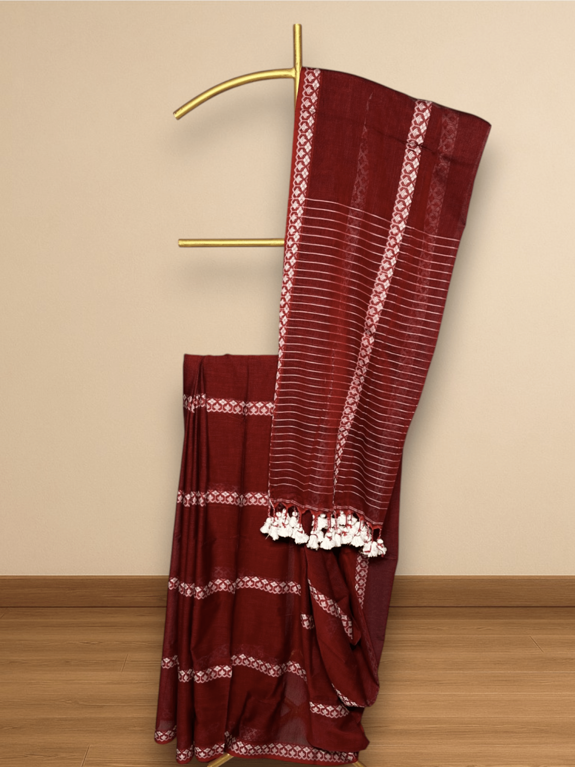 Lal Aabha – Striped Mulmul - Ethlore