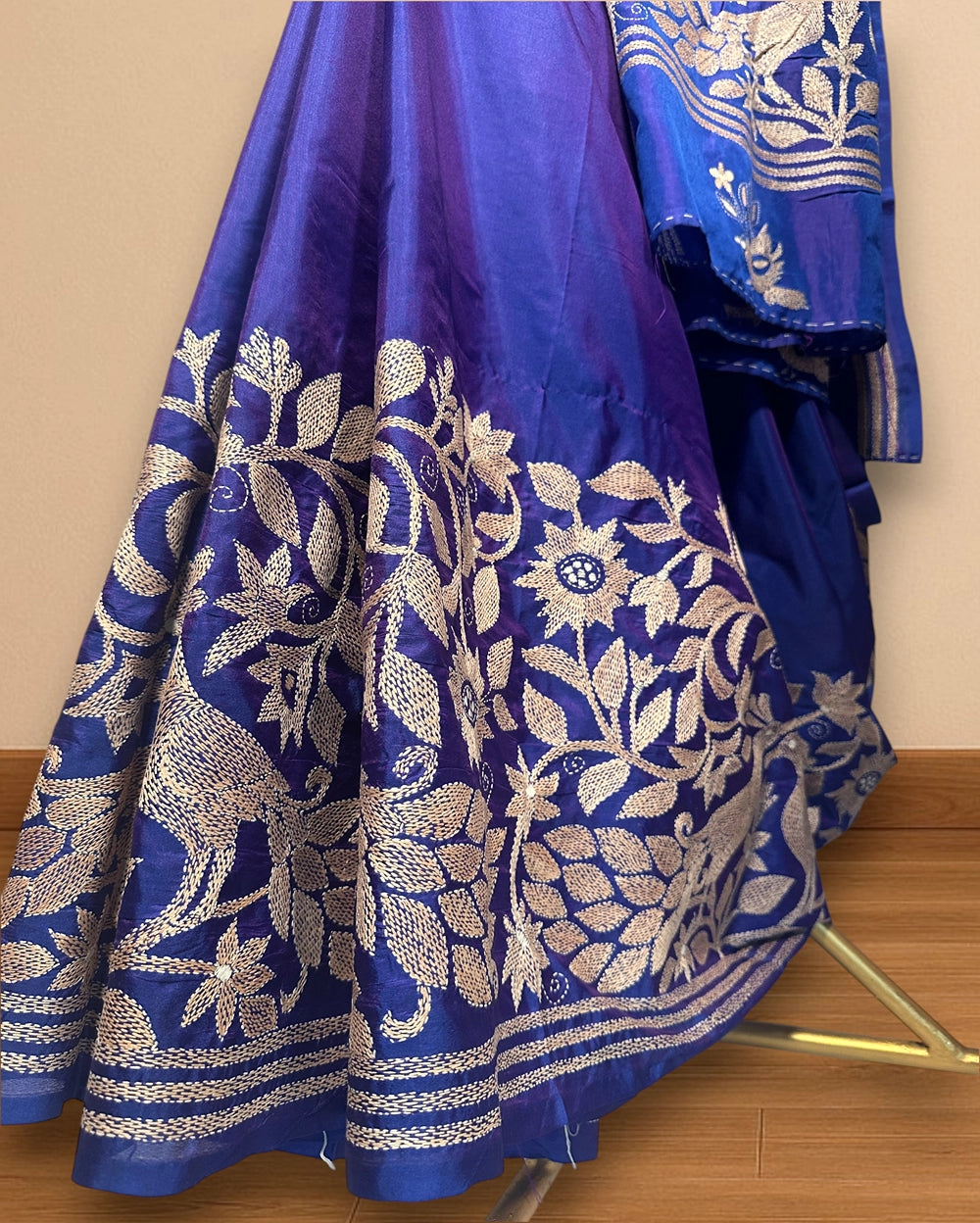 Neelkamal – Semi Kantha Silk Saree